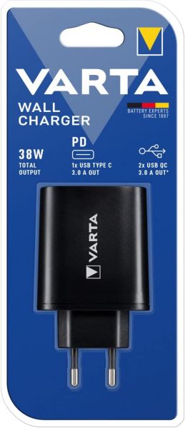   Varta Wall Charger 38W Black (57958101401) -  3