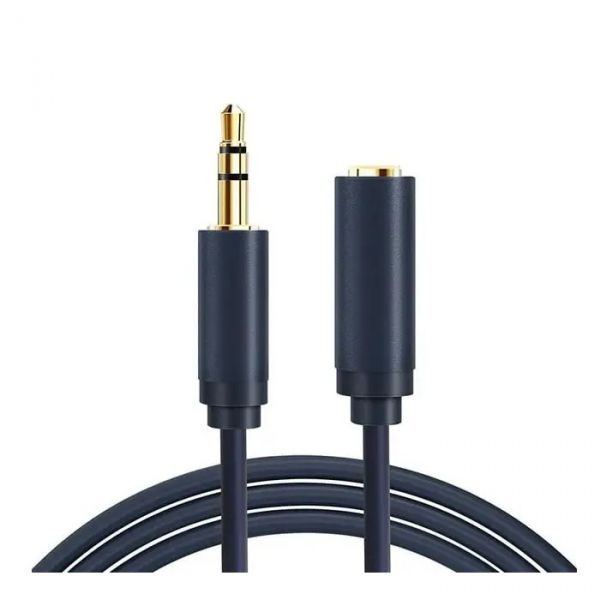  Cabletime Audio 3.5 mm M - 3.5 mm F, 1.5 m, Black, 3 pin (CF16J) -  1