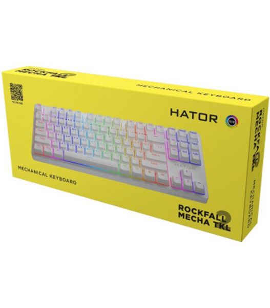  Hator Rockfall 2 Mecha TKL Orange White (HTK-521) -  6