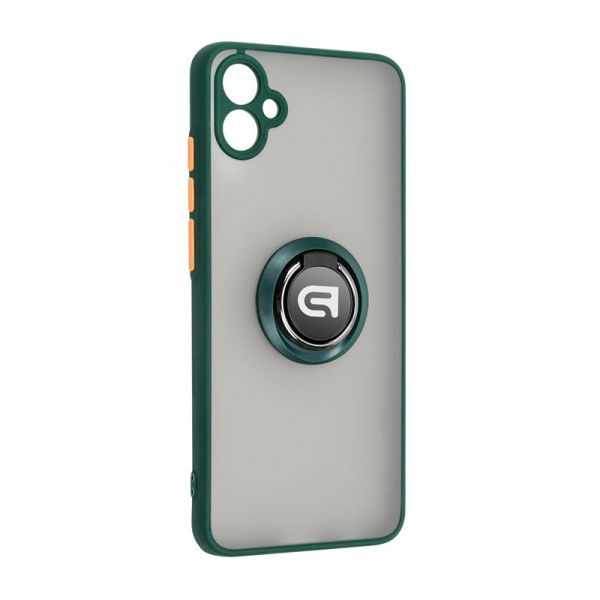 - Armorstandart Frosted Matte Ring  Samsung Galaxy A04e SM-A042 Dark Green (ARM68347) -  1