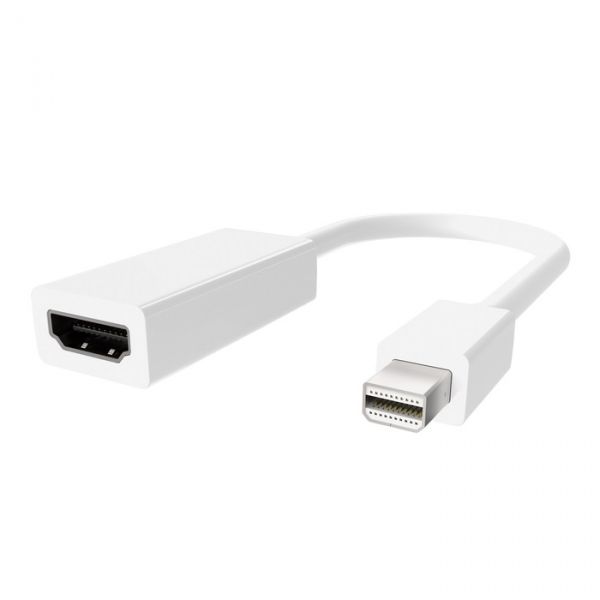  Belkin mini DisplayPort - HDMI (M/F), 0.12 , White (F2CD021eb) -  1