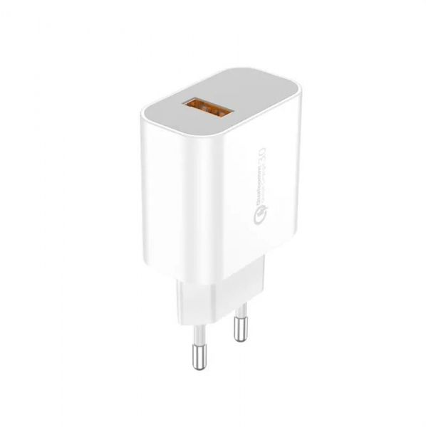    Foneng EU46 QC3.0 Charger (1USB3A) White (EU46-CH-IP) +  Lightning -  1