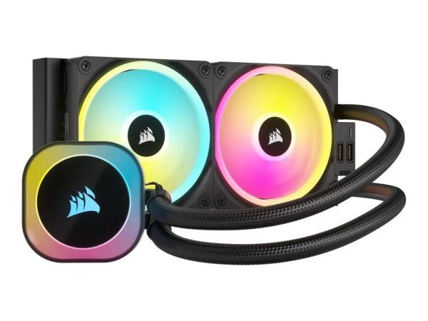    Corsair iCUE Link H100i RGB Liquid CPU Cooler Black (CW-9061001-WW) -  1