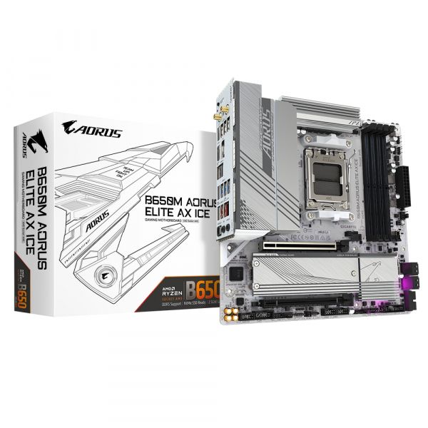   Gigabyte B650M Aorus Elite AX Ice Socket AM5 -  1