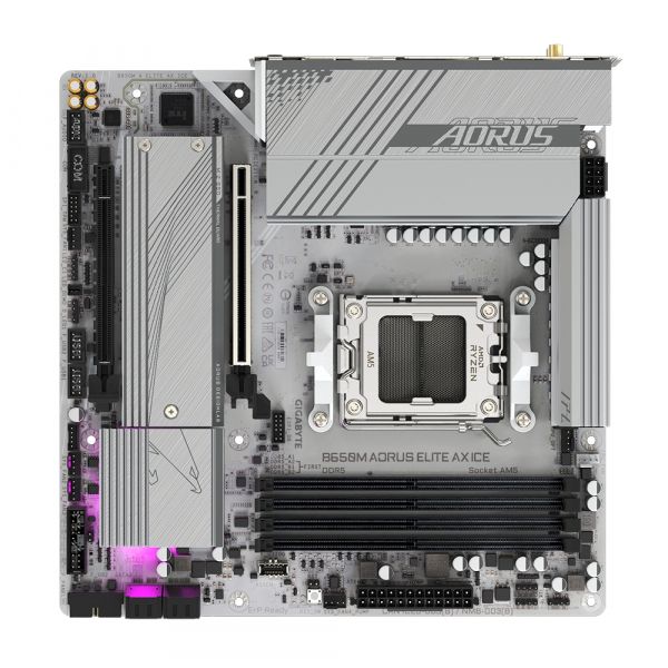   Gigabyte B650M Aorus Elite AX Ice Socket AM5 -  5