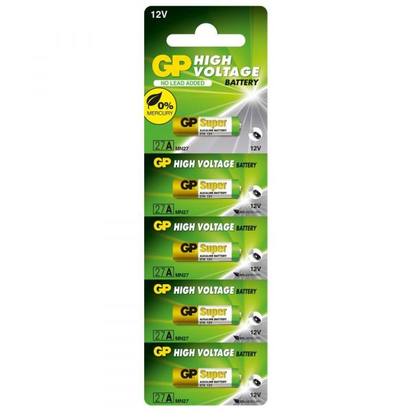  GP Batteries 27A 12 Alkaline 5 (27AF-U5) -  1