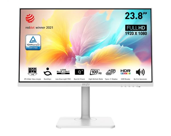  MSI 23.8" Modern MD2412PW IPS White 100Hz -  1