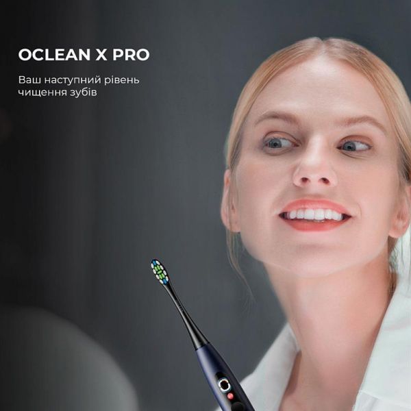    Oclean X Pro Digital Electric Toothbrush Dark Blue (6970810553482) -  4