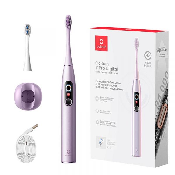    Oclean X Pro Digital Electric Toothbrush Purple (6970810553475) -  1