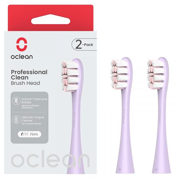     Oclean P1C13 P02 Professional Clean Brush Head Purple (2 ) (6970810554151) -  1