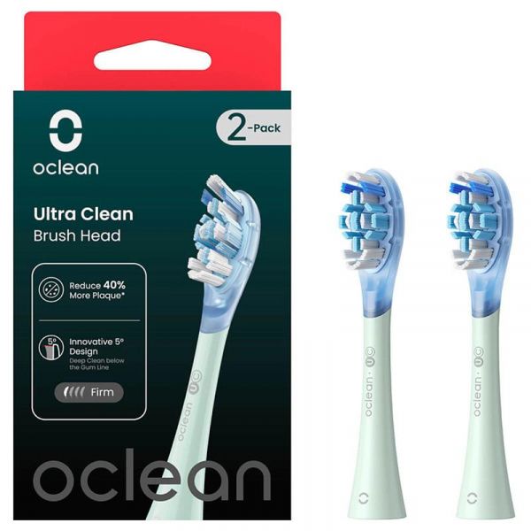     Oclean UC01 G02 Ultra Clean Brush Head Green (2 ) (6970810553512) -  1