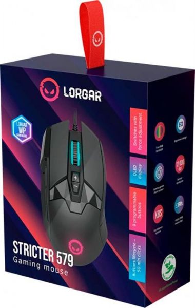  Canyon Lorgar Stricter 579 RGB LCD USB Black (LRG-GMS579) -  8