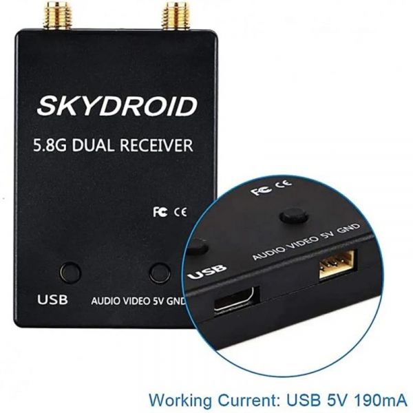  FPV   Skydroid 5.8G  Android Dual Black (1005005930052108DB) -  4