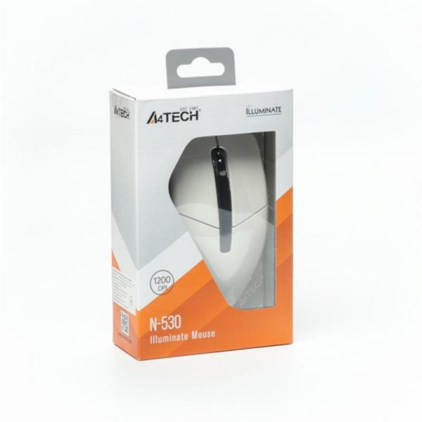  A4Tech N-530 (White) USB, , 1200 dpi,  -  11