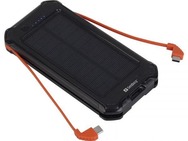    Sandberg 3in1 Solar Powerbank 10000mAh Black (420-72) -  1