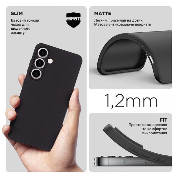 - Armorstandart Matte Slim Fit  Samsung Galaxy S24 SM-S921 Camera cover Black (ARM72474) -  3