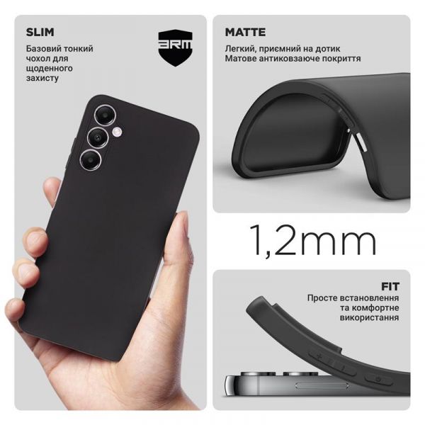 - Armorstandart Matte Slim Fit  Samsung Galaxy A05s SM-A057 Camera cover Black (ARM72565) -  3