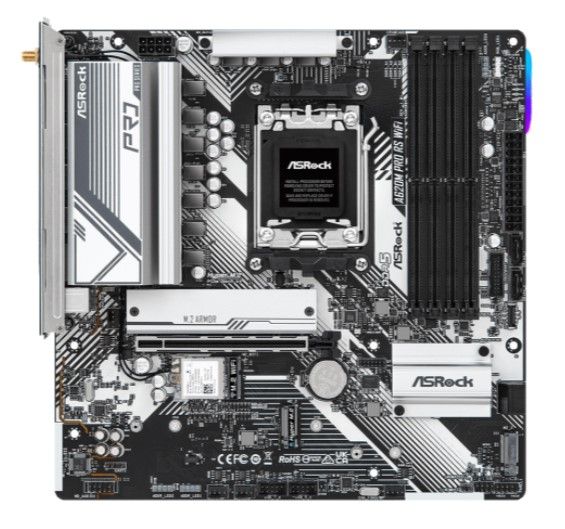   ASRock A620M Pro RS WiFi Socket AM5 -  2