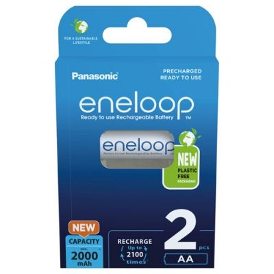  Panasonic Eneloop AA NI-MH 2000 mAh BL 2  -  1