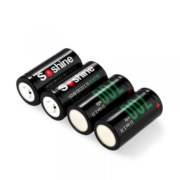  Soshine CR123A/16340 700mAh 1 -  3