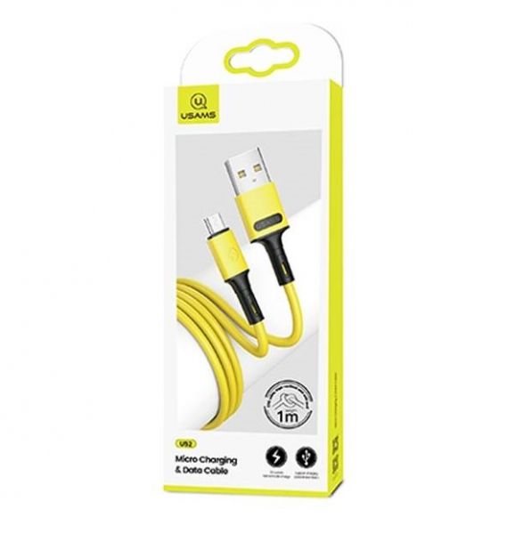  Usams US-SJ435 USB - Micro USB, 1 , Yellow (SJ435USB03) -  2