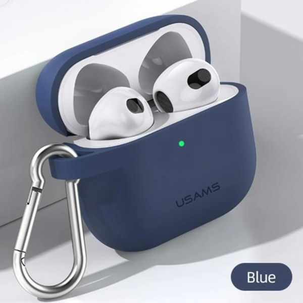  Usams US-BH741 Silicon  Apple AirPods 3 Blue (BH741AP02) -  2