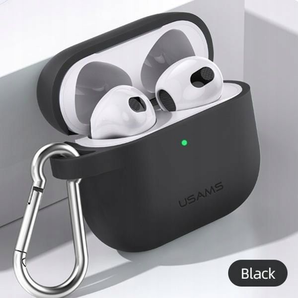  Usams US-BH741 Silicon  Apple AirPods 3 Black (BH741AP01) -  2