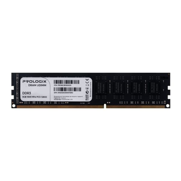  `i DDR3 8GB/1600 Prologix (PRO8GB1600D3) -  1