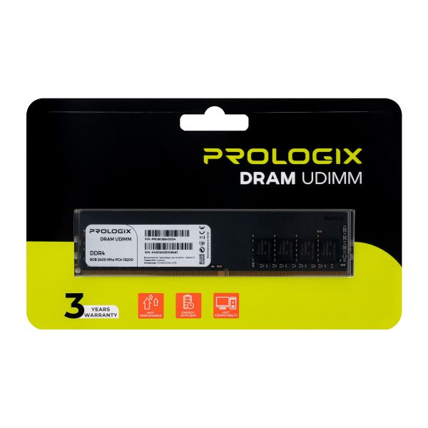   DDR4 8GB/2400 Prologix (PRO8GB2400D4) -  1