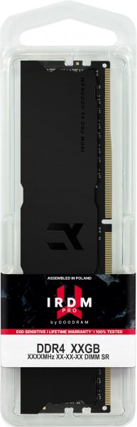  `i DDR4 2x16GB/3600 Goodram IRDM Pro Deep Black (IRP-K3600D4V64L18S/32GDC) -  3