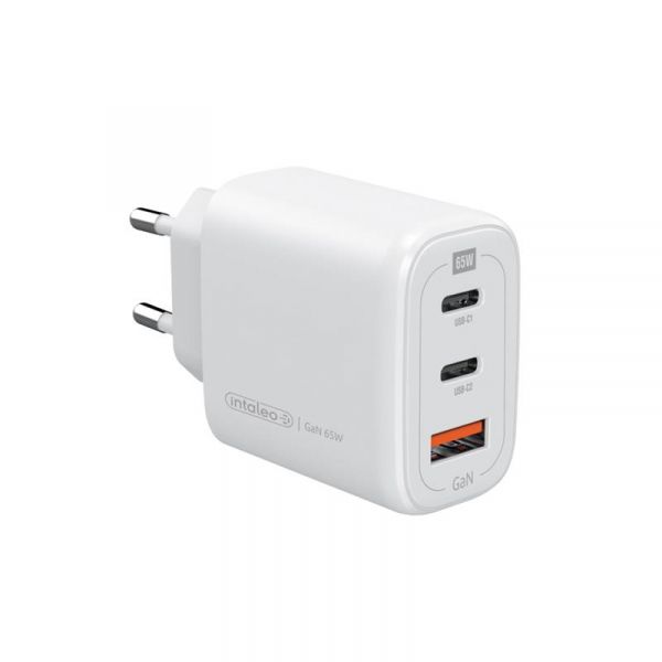    Intaleo TCG65GAN 2USB-C PD+USB-A QC 3.0 White (1283126559525) -  1