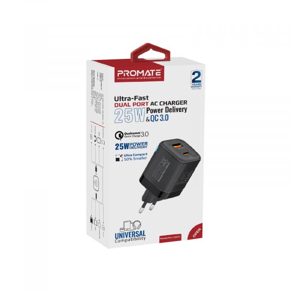   Promate PowerPort-25AC Black -  7