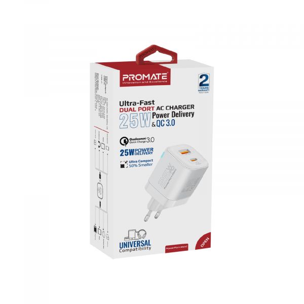   Promate PowerPort-25AC White -  7