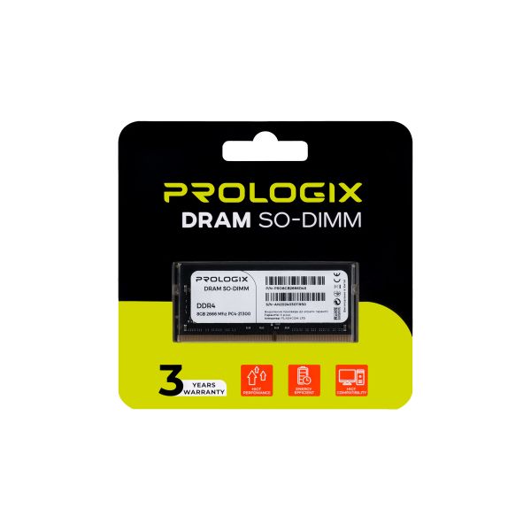   SO-DIMM DDR4 8GB/2666 Prologix (PRO8GB2666D4S) -  1