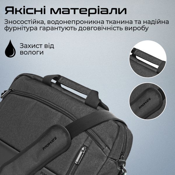    Promate Satchel-MB Black -  5