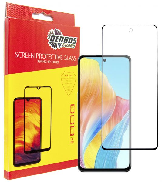   Dengos  Oppo A98 5G Black Full Glue (TGFG-293) -  1