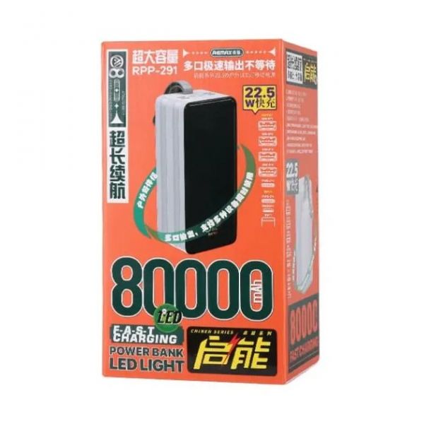    Remax RPP-291 Chinen 80000mAh White (6954851240020) -  2