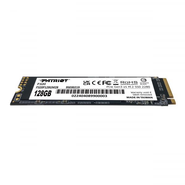  SSD  128GB Patriot P320 M.2 2280 PCIe 3.0 x4 NVMe TLC (P320P128GM28) -  2