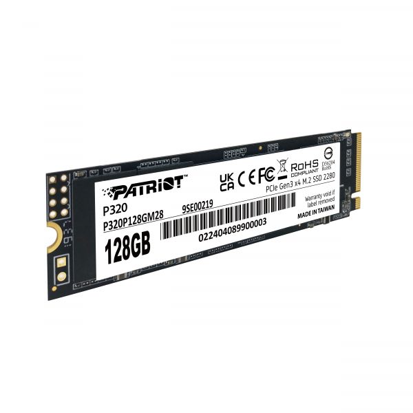  SSD  128GB Patriot P320 M.2 2280 PCIe 3.0 x4 NVMe TLC (P320P128GM28) -  3