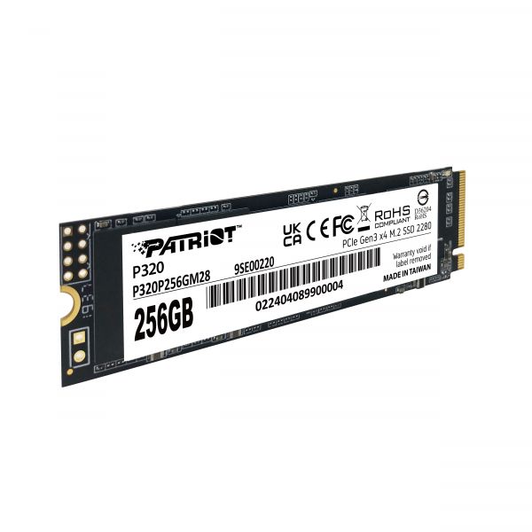  SSD  256GB Patriot P320 M.2 2280 PCIe 3.0 x4 NVMe TLC (P320P256GM28) -  3