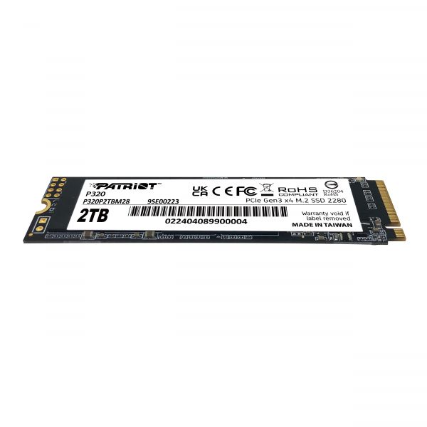 SSD  Patriot P320 2TB M.2 2280 PCIe 3.0 x4 NVMe TLC (P320P2TBM28) -  2