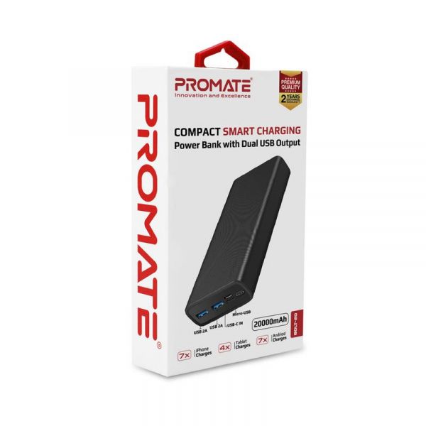    Promate Bolt-20 Black 20000mAh -  7