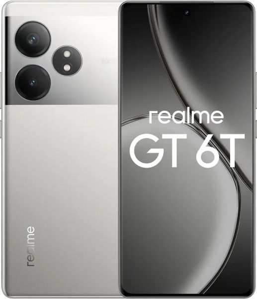  Realme GT 6T 5G (RMX3853) 12/256GB Fluid Silver -  1