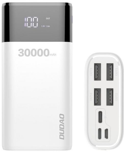  Dudao Power Bank K8Max 30000mAh White (6973687240776) -  1