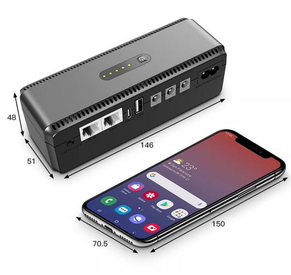    Yepo Smart DC-UPS 10400mAh DC-5V/9V/12V (UA-112485) -  5