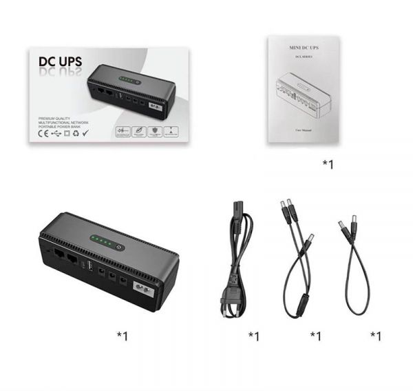    Yepo Smart DC-UPS 10400mAh DC-5V/9V/12V (UA-112485) -  6