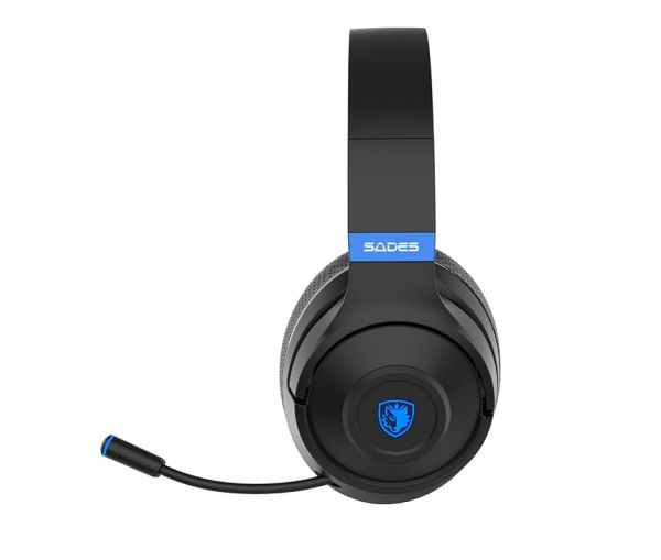 Bluetooth- Sades SA-205 Whisper Black/Blue (sa205bkb) -  2