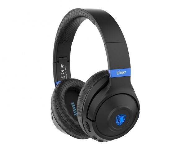 Bluetooth- Sades SA-205 Whisper Black/Blue (sa205bkb) -  5