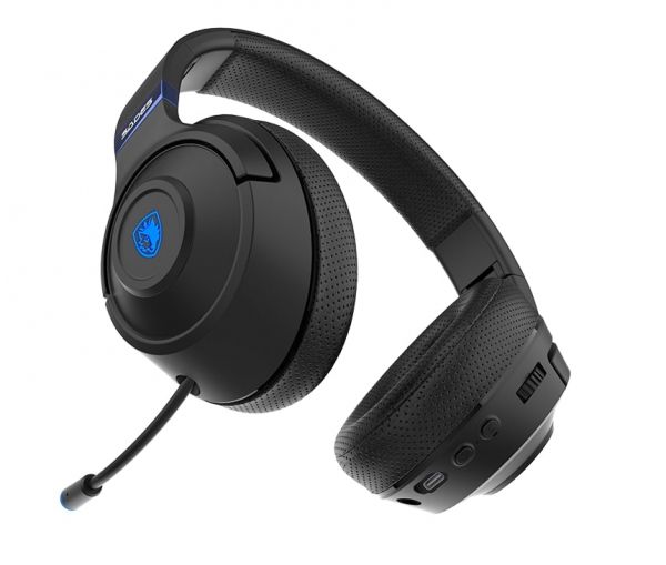 Bluetooth- Sades SA-205 Whisper Black/Blue (sa205bkb) -  9