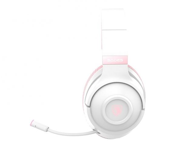 Bluetooth- Sades SA-205 Whisper White/Pink (sa205whp) -  2